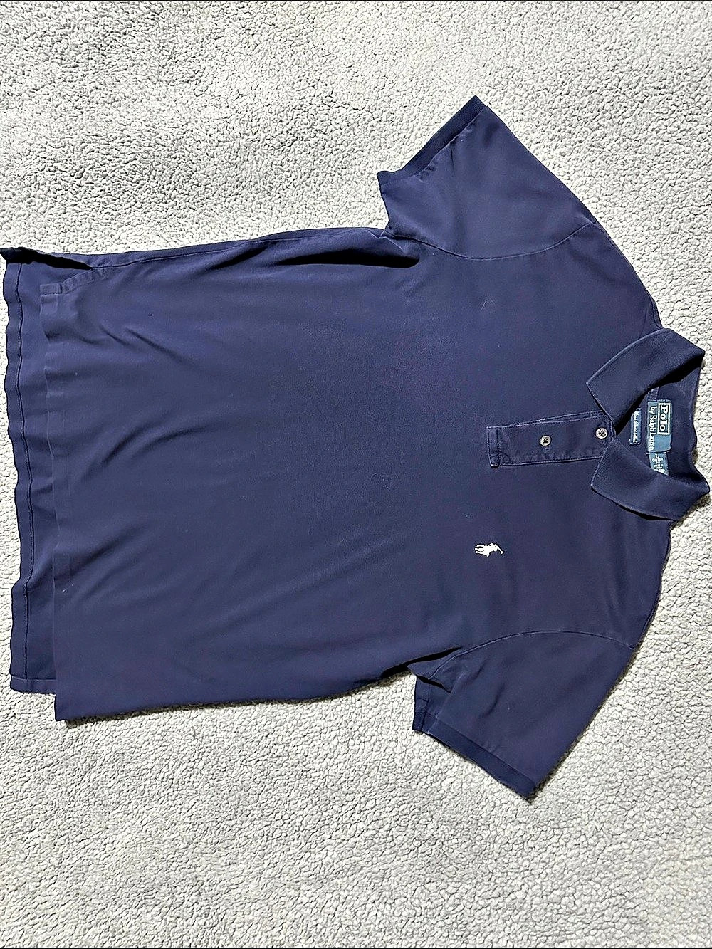 Polo Ralph Lauren Men’s Large Navy Blue Short Sleeve Pony Logo Polo Shirt